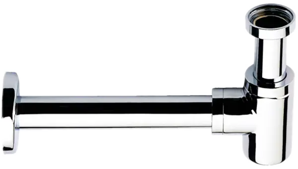 Сифон для раковины короткий латунь 1 1/4" bg золото брашированное remer