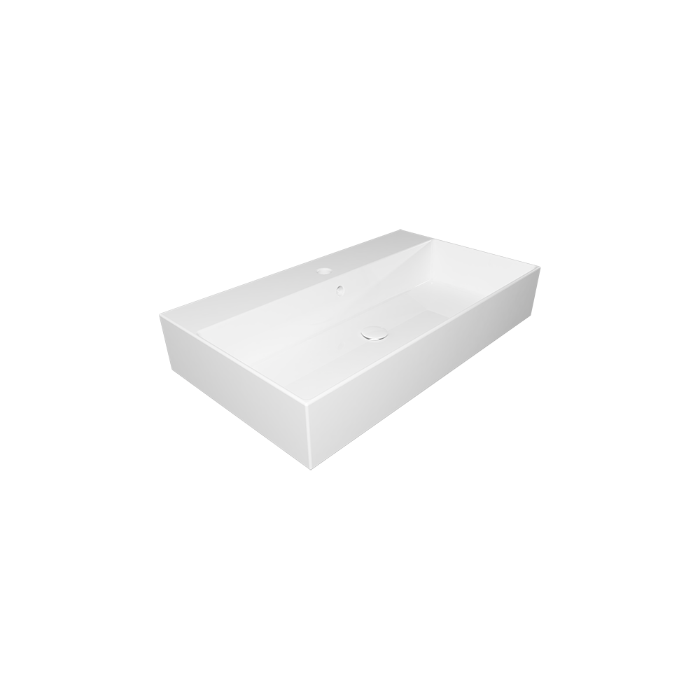 Раковина накладная 80*46 см GSG Zenith ZELAVBW80000, белый глянцевый, шт
