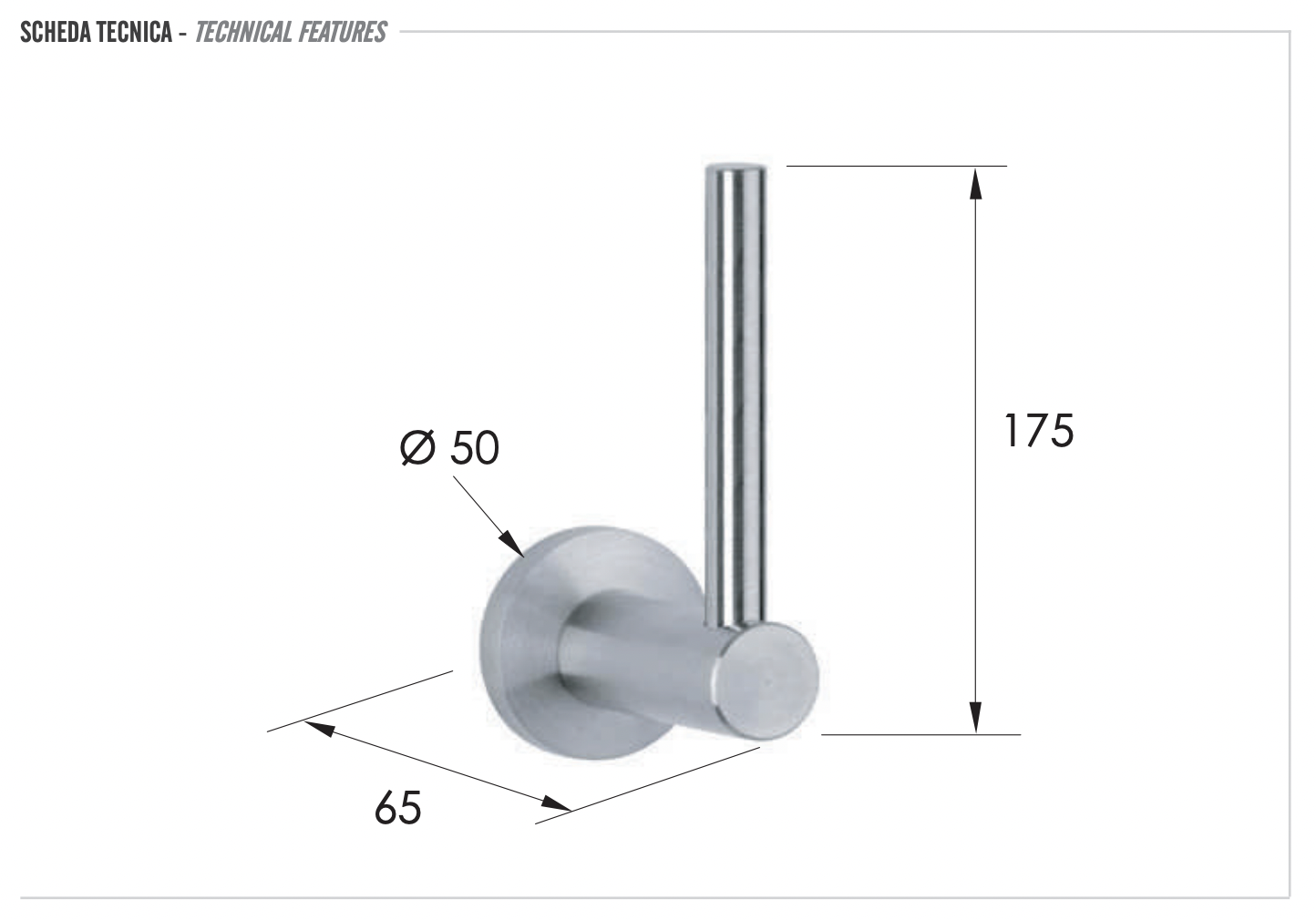 Держатель для туалетной бумаги minimal inox ss нержавеющая сталь remer