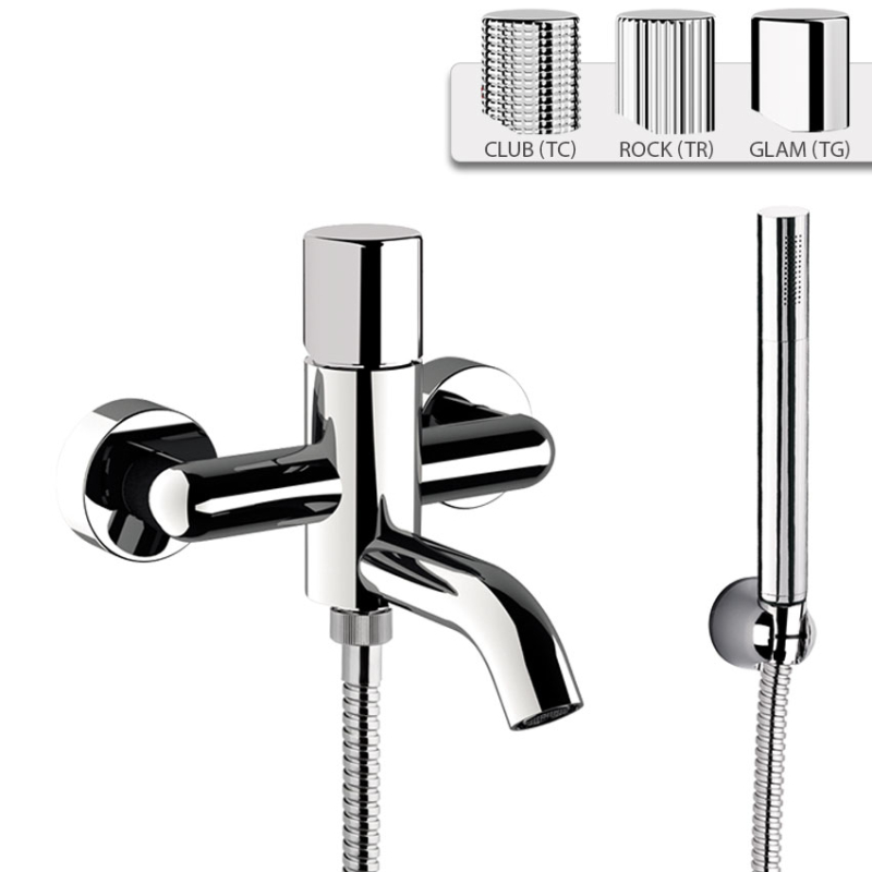 Смеситель для ванны Daniel Trilogy TG610DP, золото брашированное