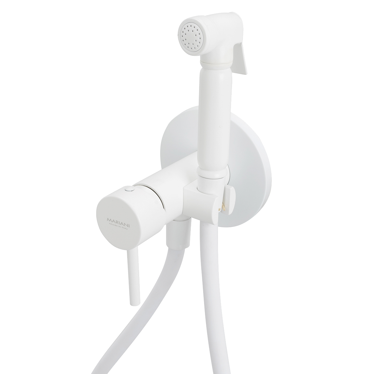 Гигиенический душ со смесителем Mariani Next B37185NXW, белый матовый