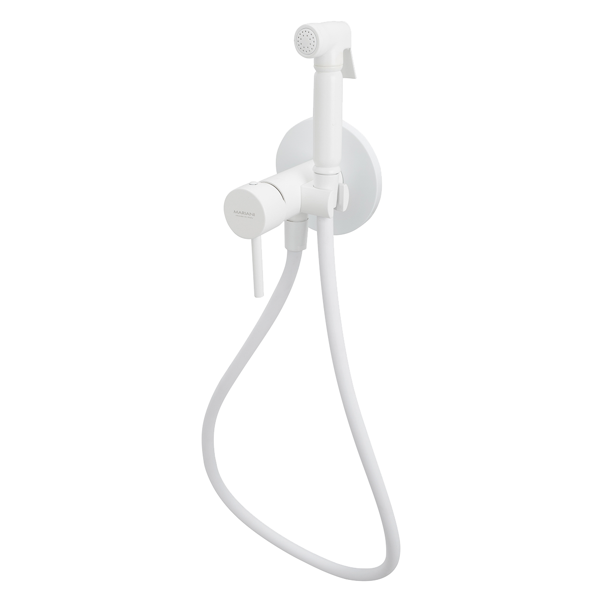 Гигиенический душ со смесителем Mariani Next B37185NXW, белый матовый