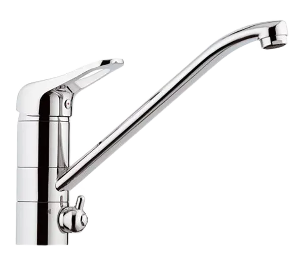 Смеситель для кухни с краном для посудомоечной машины kiss cr хром remer