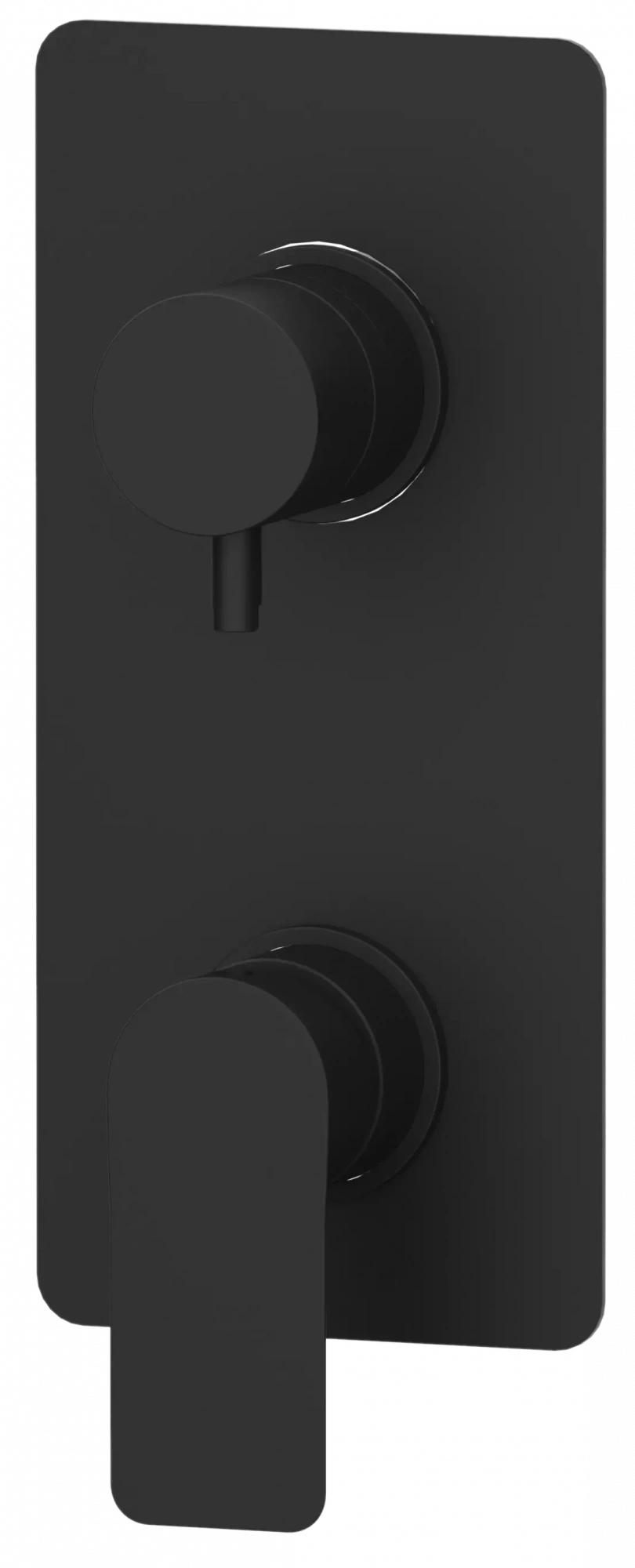 Смеситель для ванны/душа на 2 потока скрытый монтаж (заказывать совместно с rrbox92) infinity no черный матовый remer