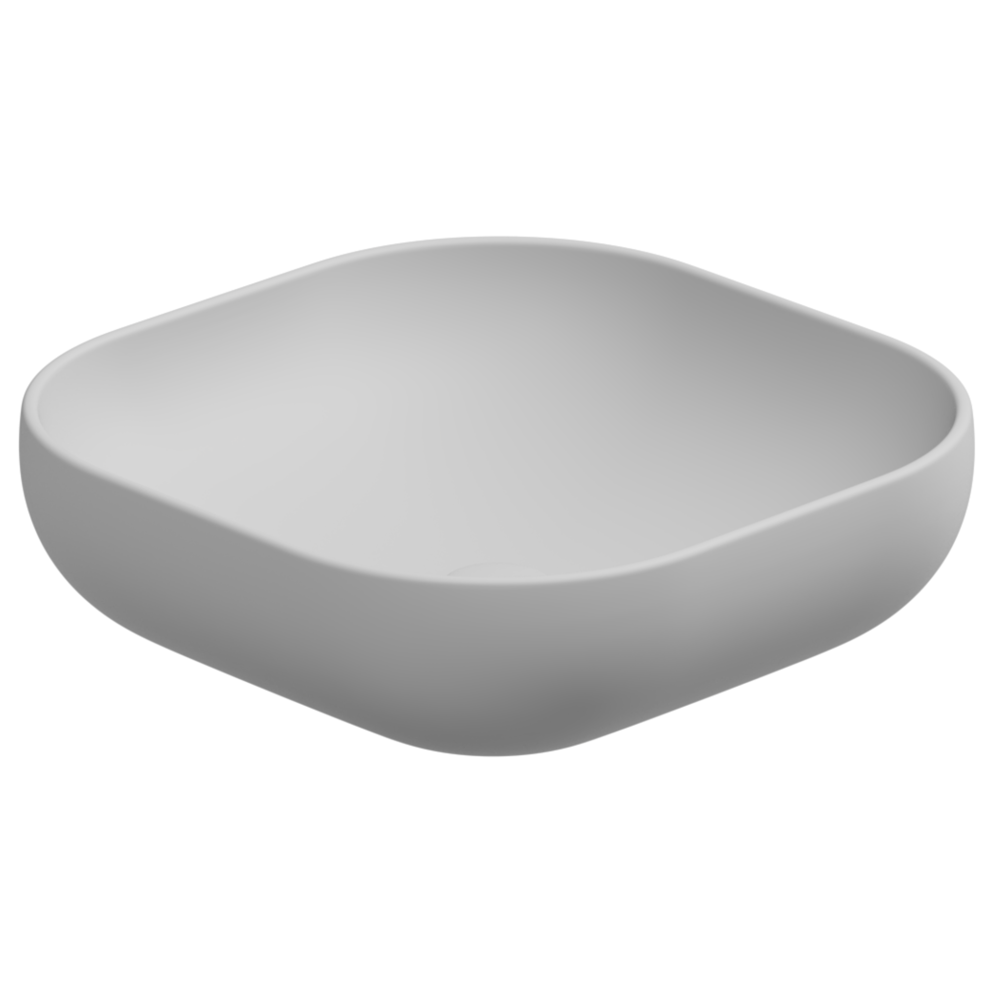 Раковина накладная 45 см GSG Easy EALAVQU45001, белый матовый, шт
