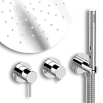 скрытый монтаж и верхние души
