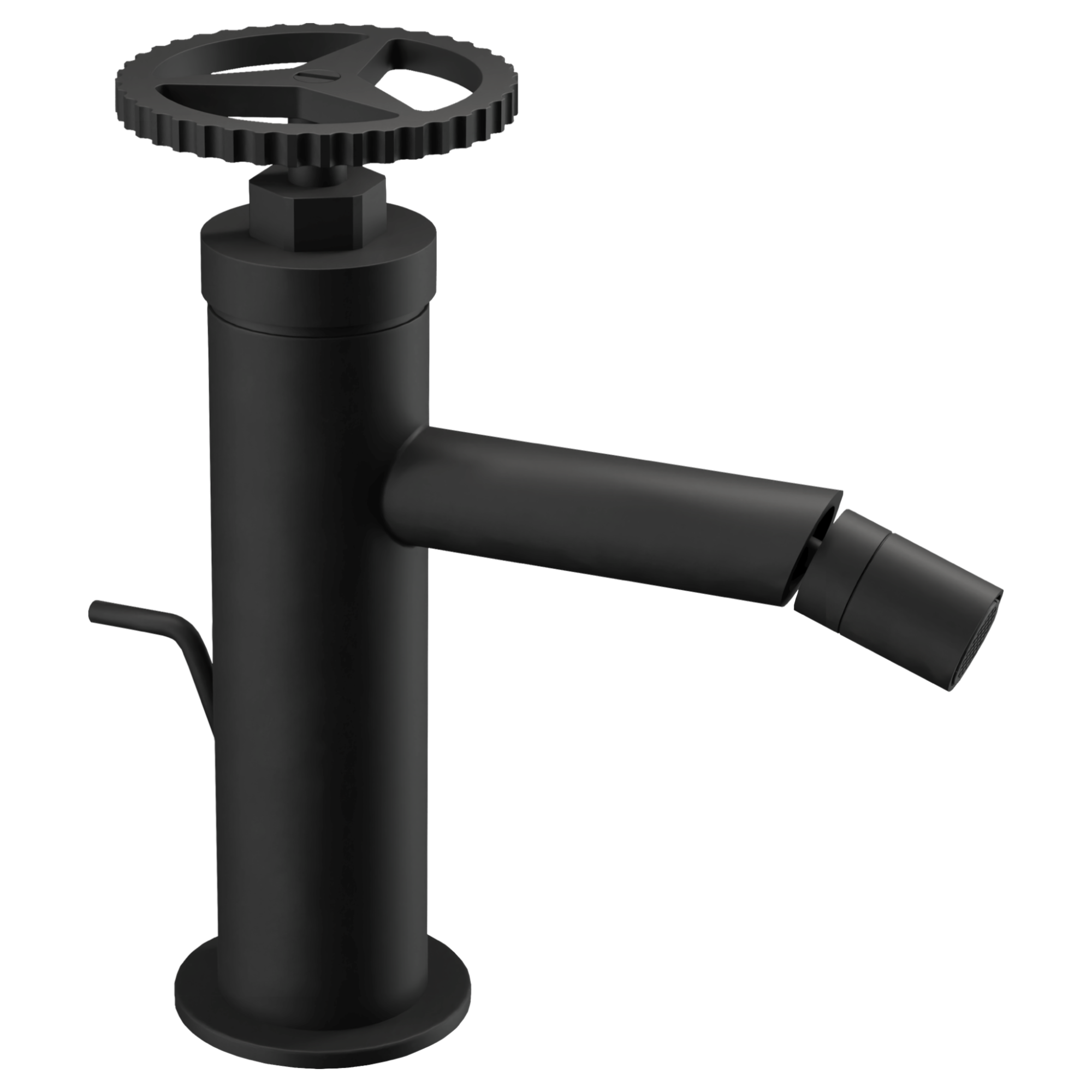 Смеситель для биде с донным клапаном chrono no черный матовый remer