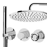 скрытый монтаж и верхние души