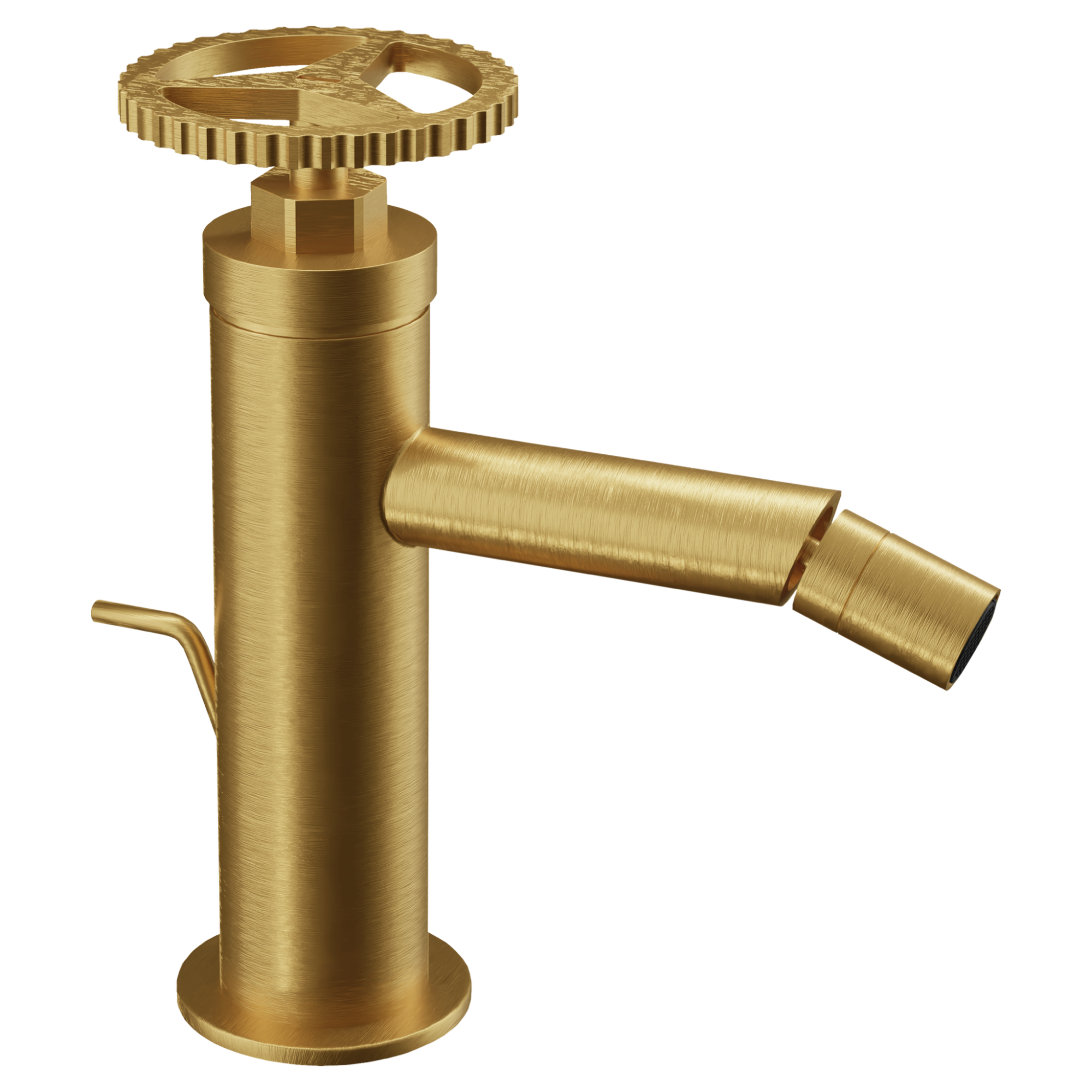 Смеситель для биде с донным клапаном chrono bg золото брашированное remer