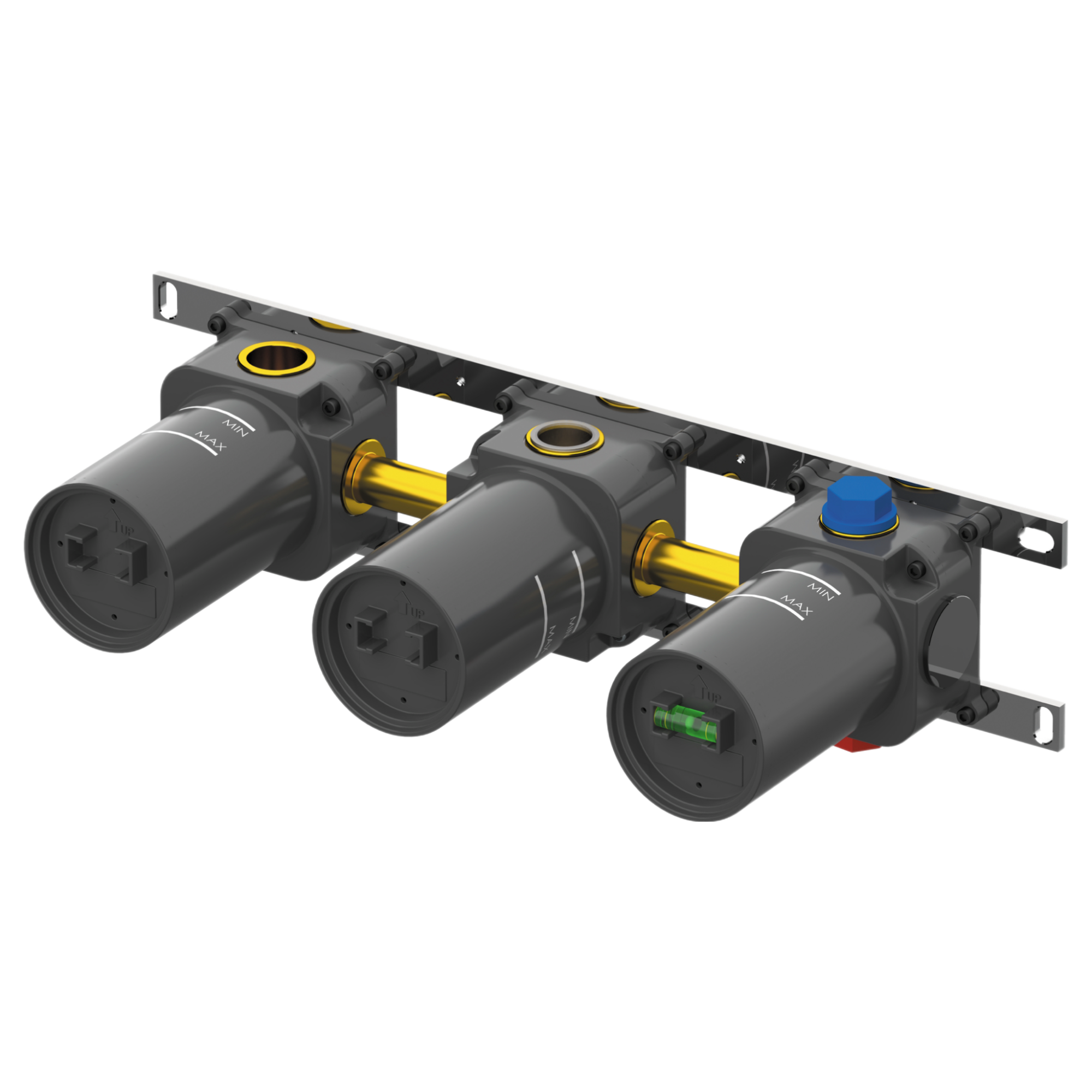 Скрытая часть горизонтальная на 3 выхода Remer WBOX97D3