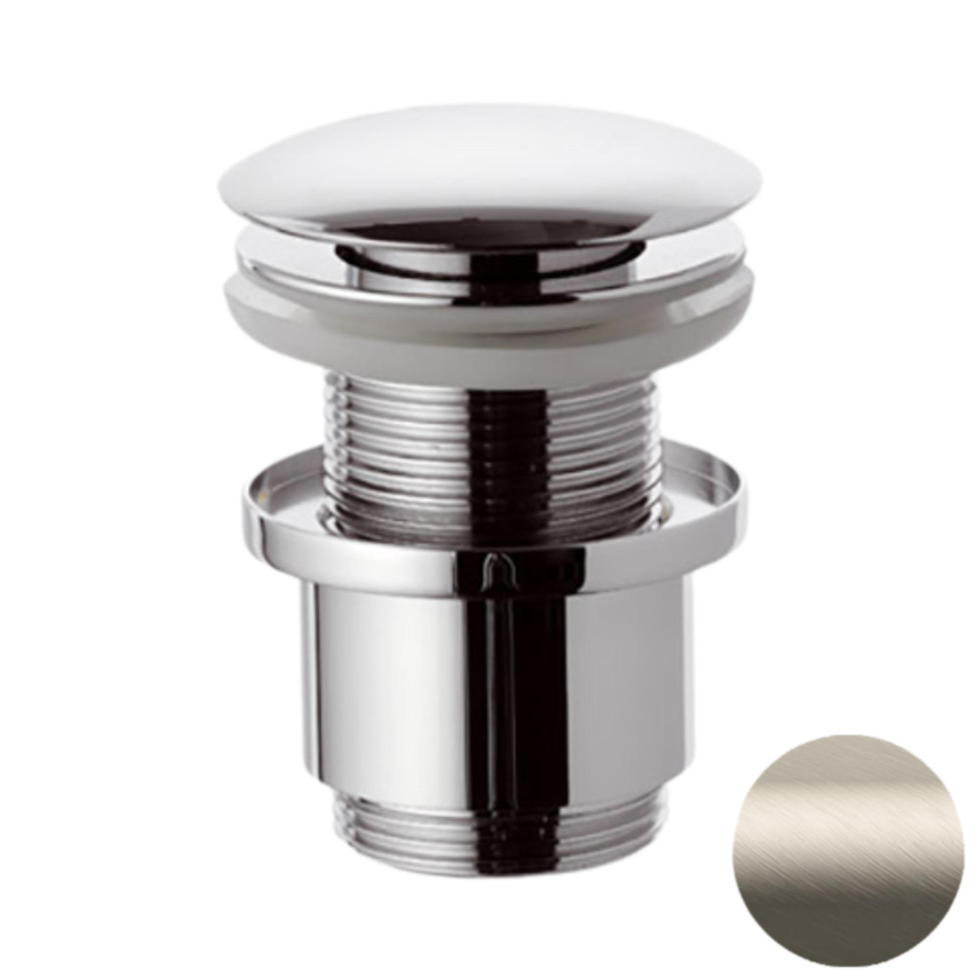 Донный клапан без перелива 1”1/4 REMER 904CC2114XV, сталь (XV)