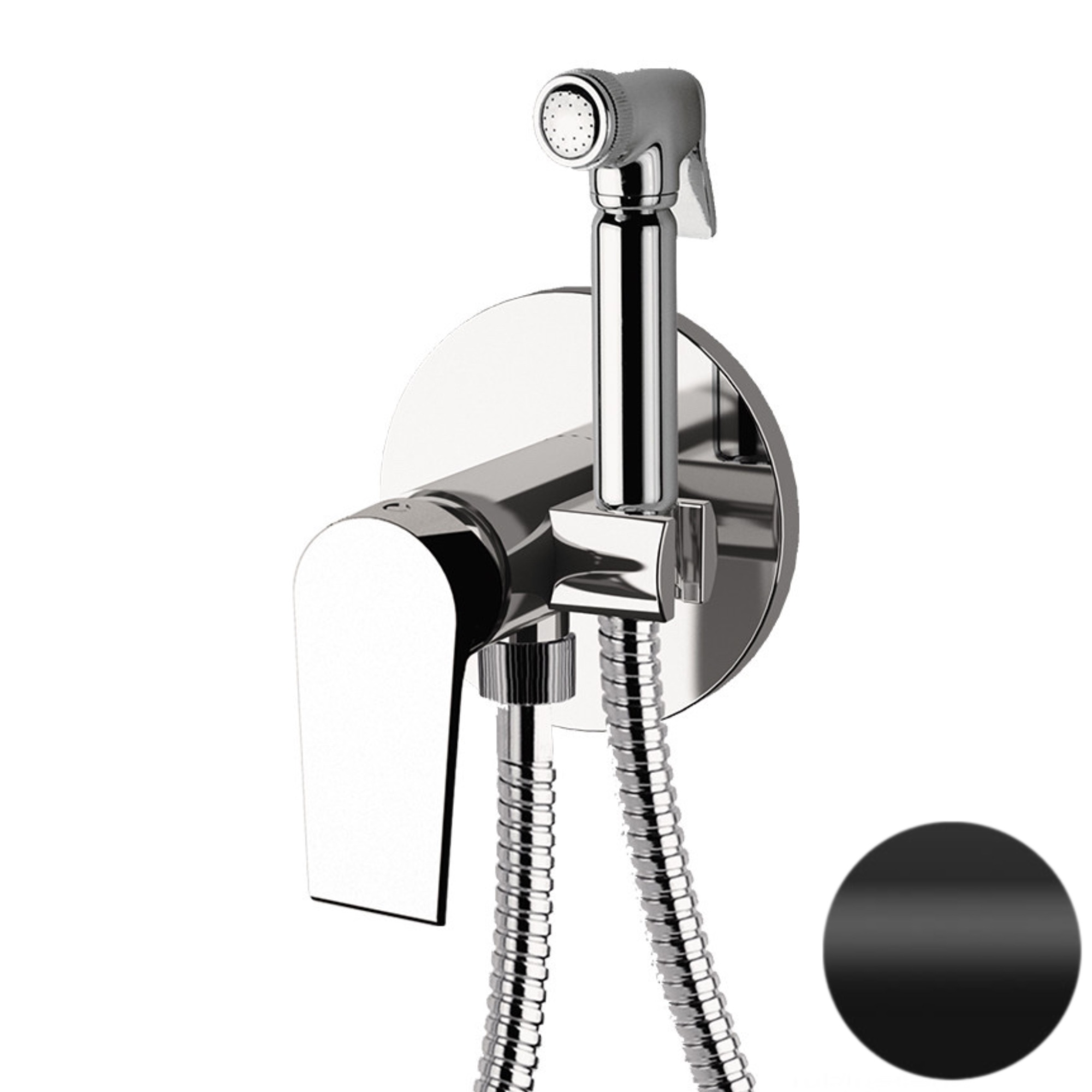 Гигиенический душ со смесителем Mariani Artic В14185AT, черный матовый