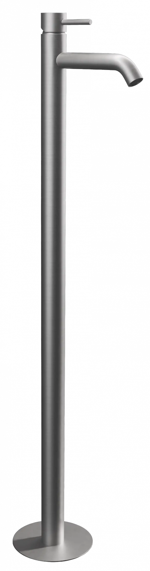 Смеситель для раковины напольный с донным клапаном x style xv никелированная сталь remer