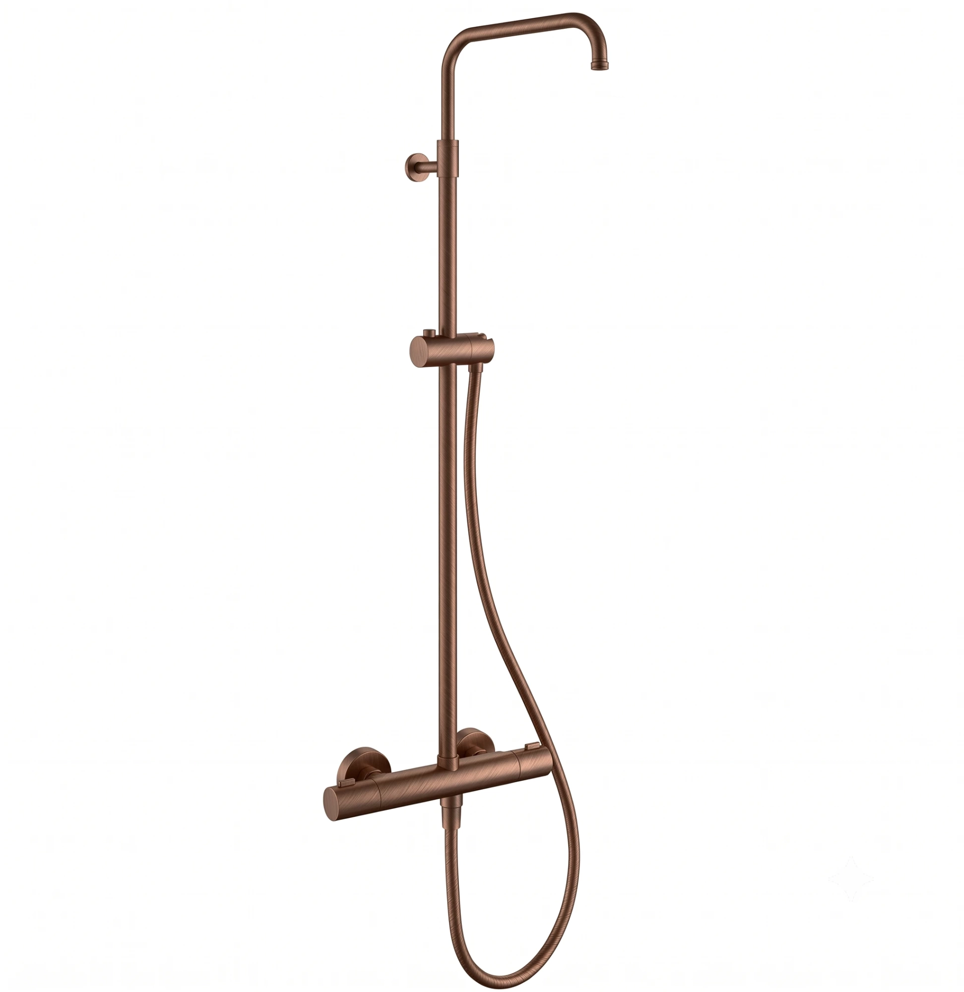 Душевая система термостатическая Remer Elegance EQ32ASSDBR, бронза масляная